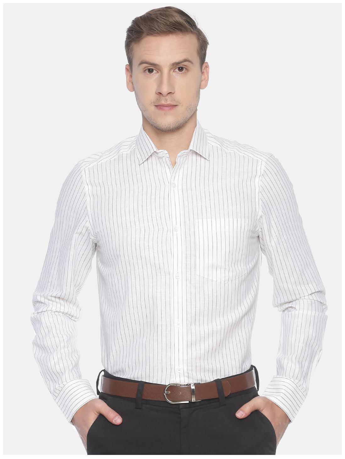 

Linen Club Men Regular fit Formal Shirt - White