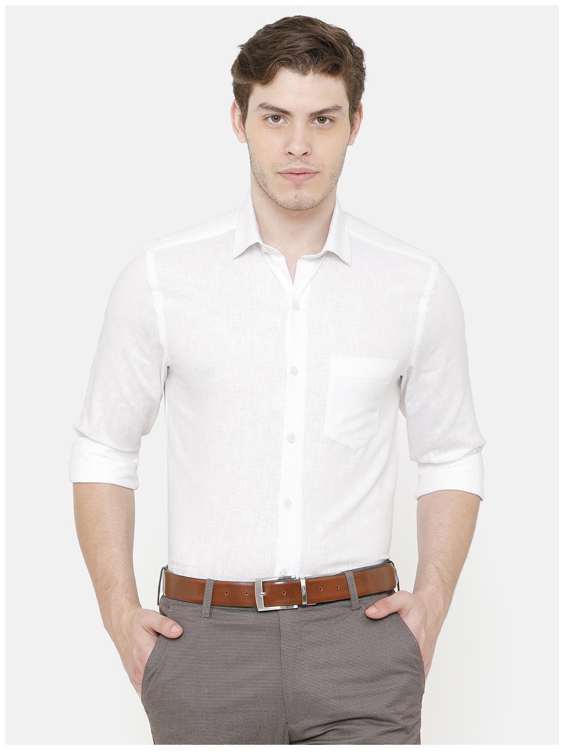 

Linen Club Men Regular fit Formal Shirt - White