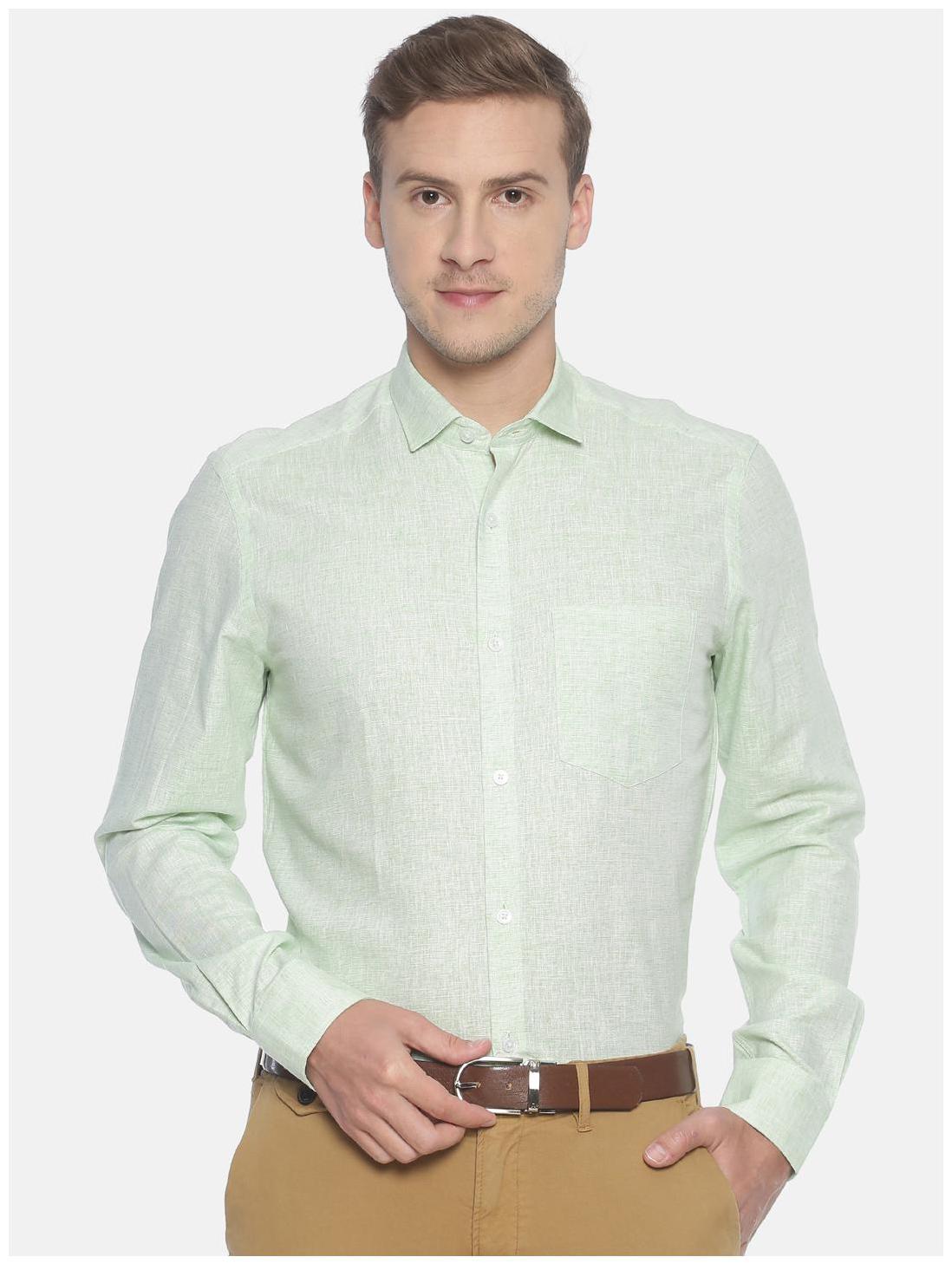 

Linen Club Men Regular fit Formal Shirt - Green