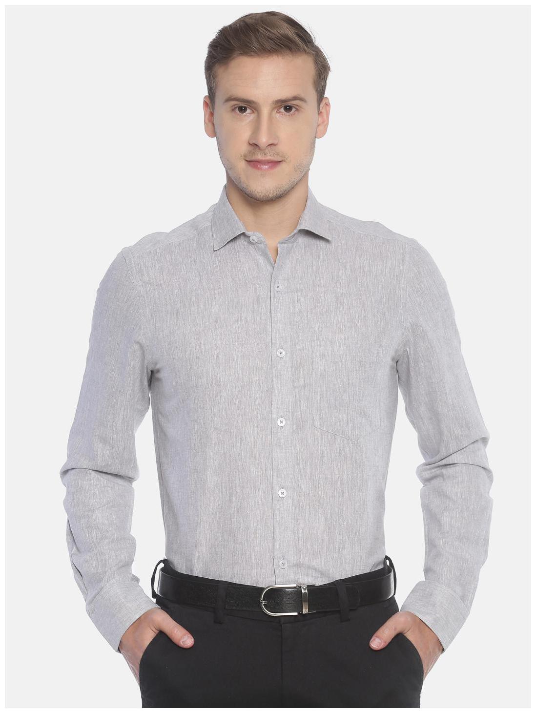 

Linen Club Men Regular fit Formal Shirt - Grey