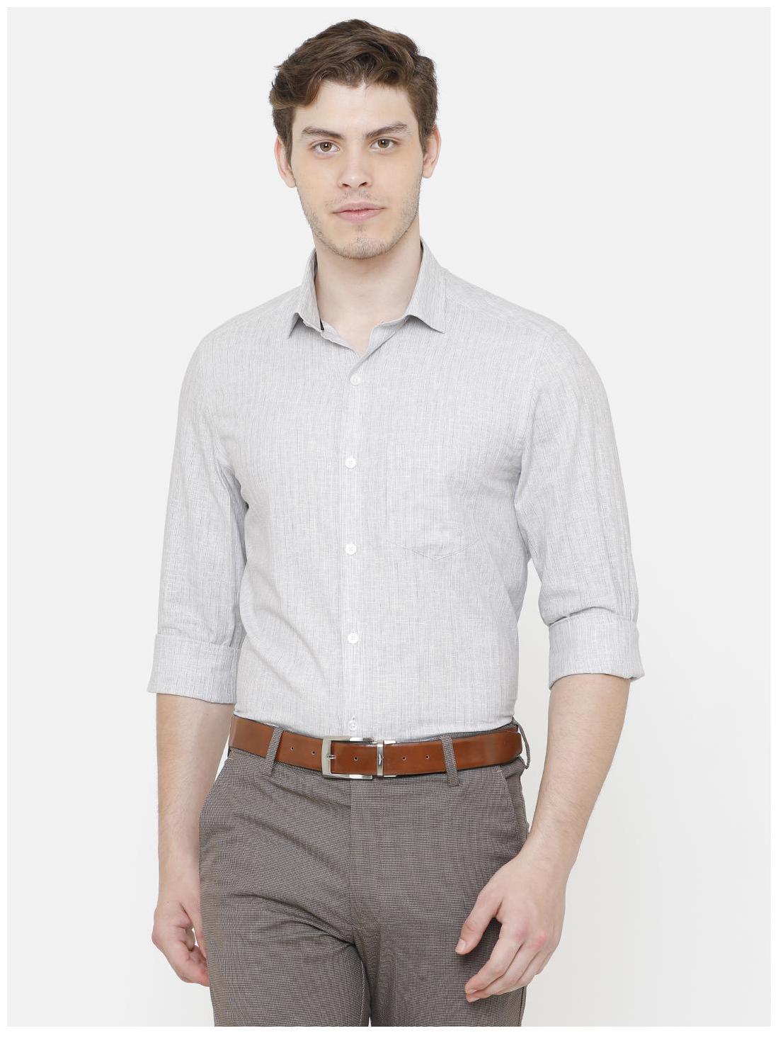 

Linen Club Men Regular fit Formal Shirt - Grey