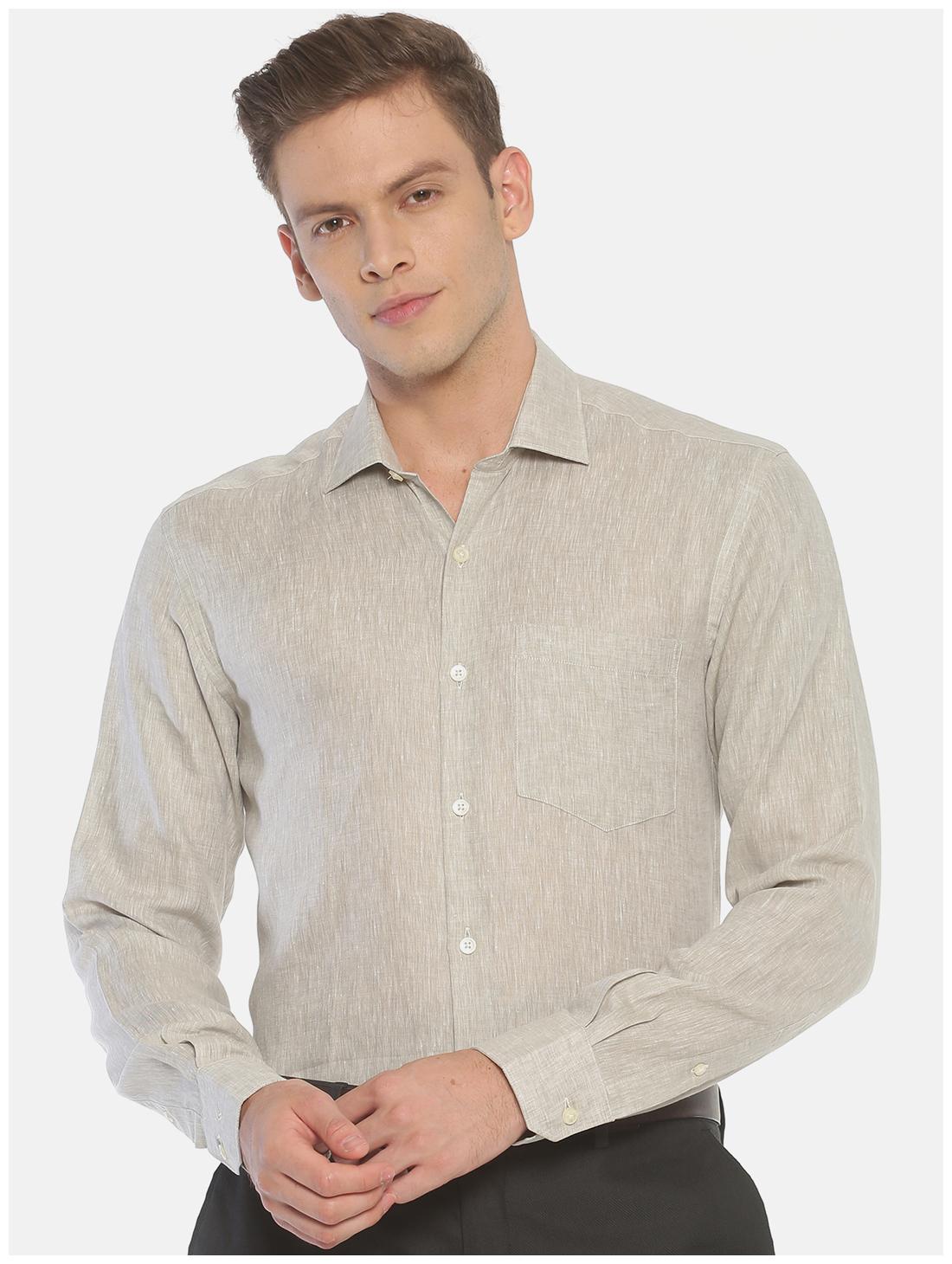 

Linen Club Men Regular fit Formal Shirt - Grey