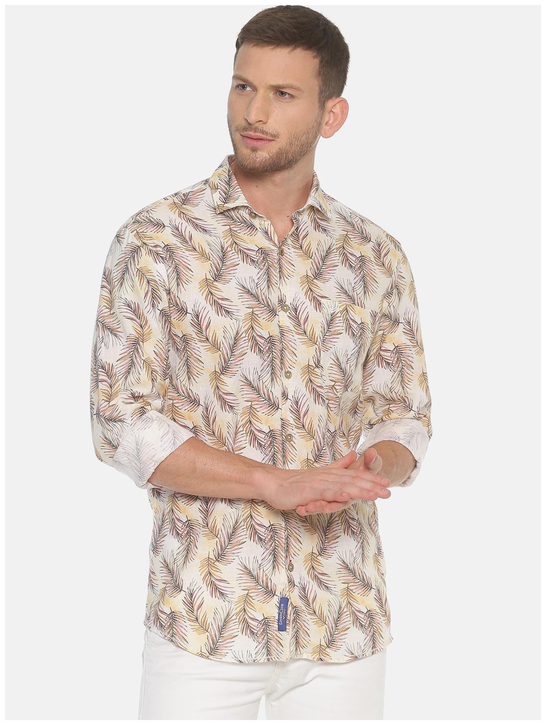 

Linen Club Men Multi Printed Regular Fit Casual Shirt