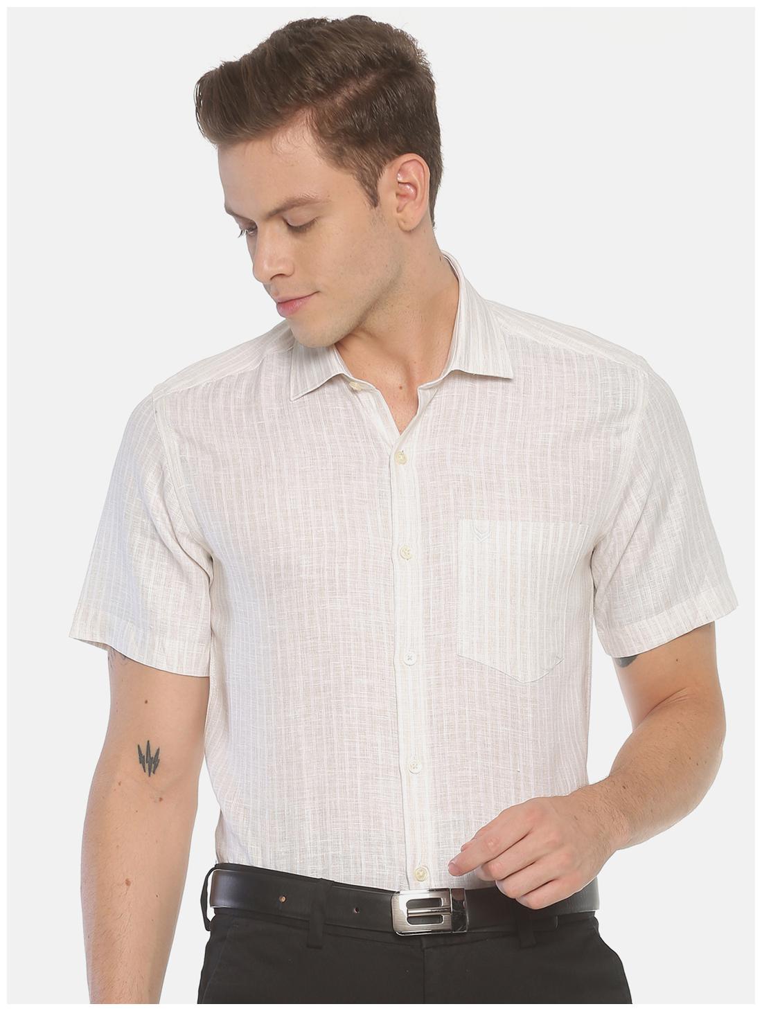 

Linen Club Men Regular fit Formal Shirt - White