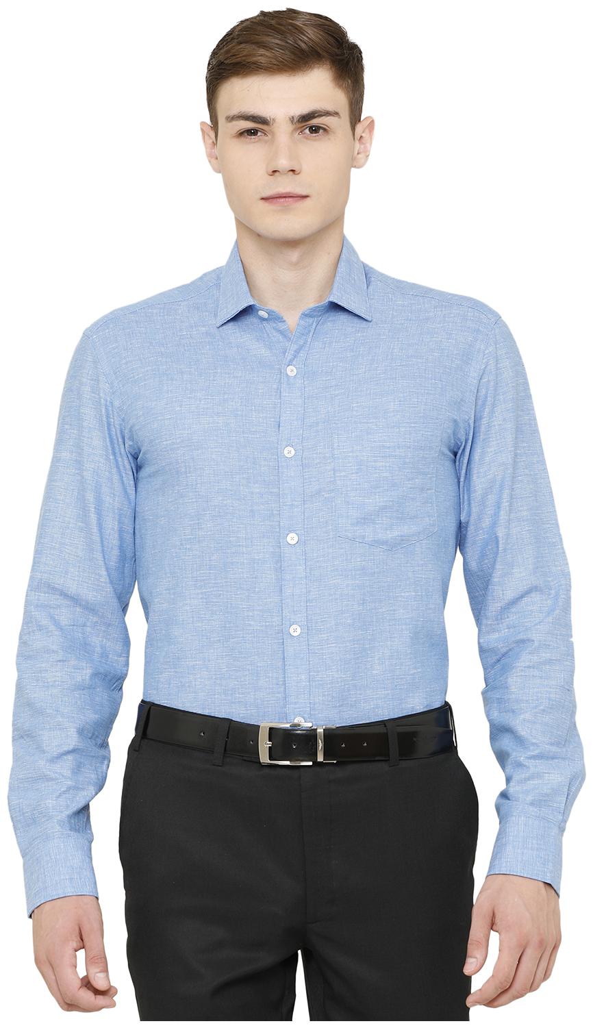 

Linen Club Men Regular fit Formal Shirt - Blue