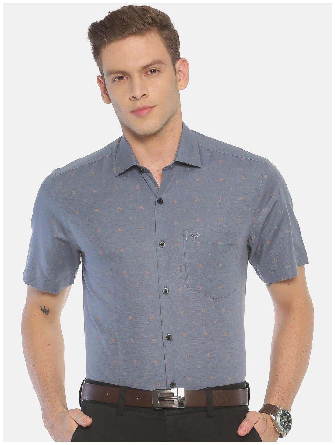 

Linen Club Men Regular fit Formal Shirt - Grey