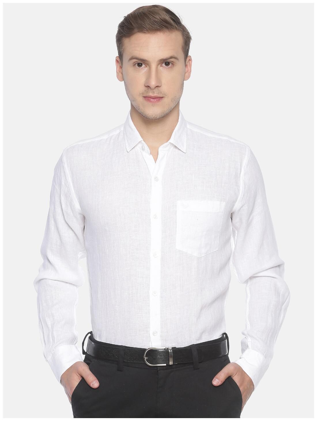 

Linen Club Men Regular fit Formal Shirt - White