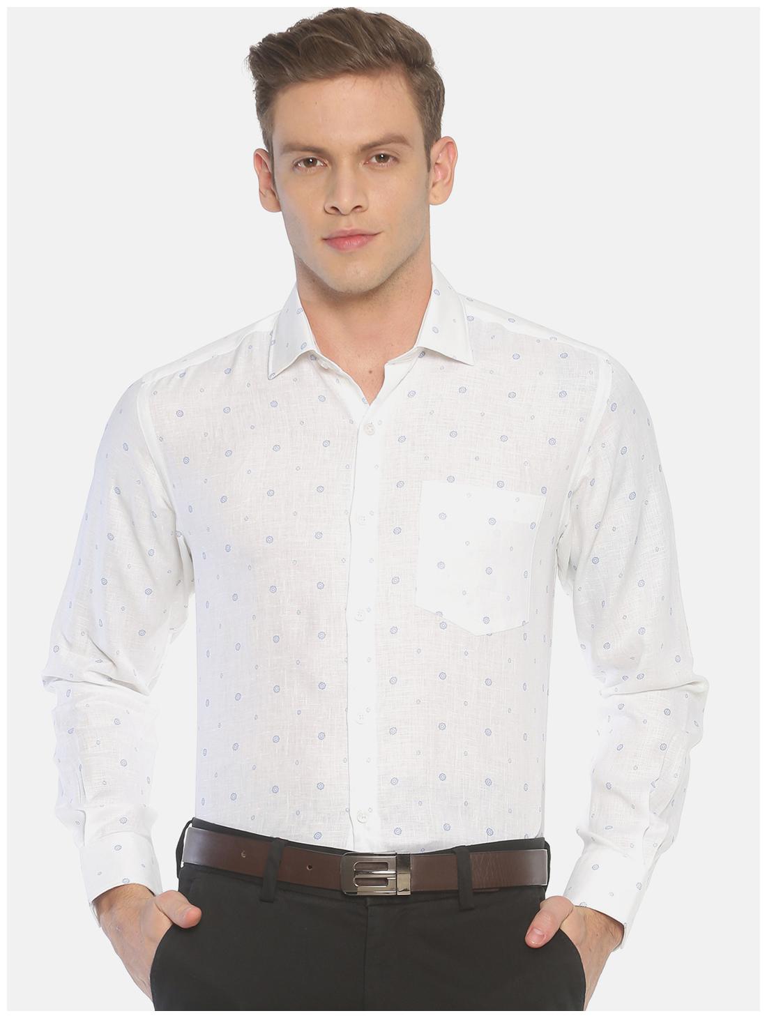 

Linen Club Men Regular fit Formal Shirt - White