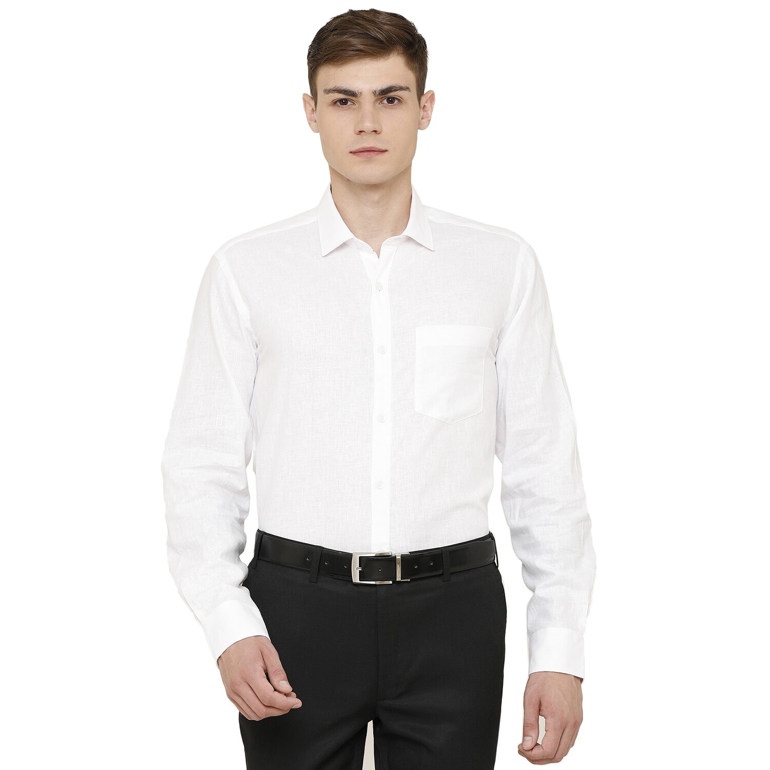 

Linen Club Men Regular fit Formal Shirt - White