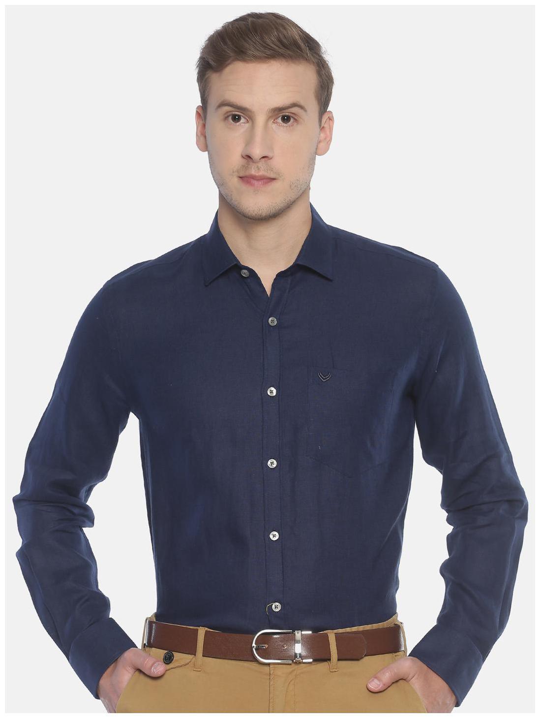 

Linen Club Men Regular fit Formal Shirt - Blue
