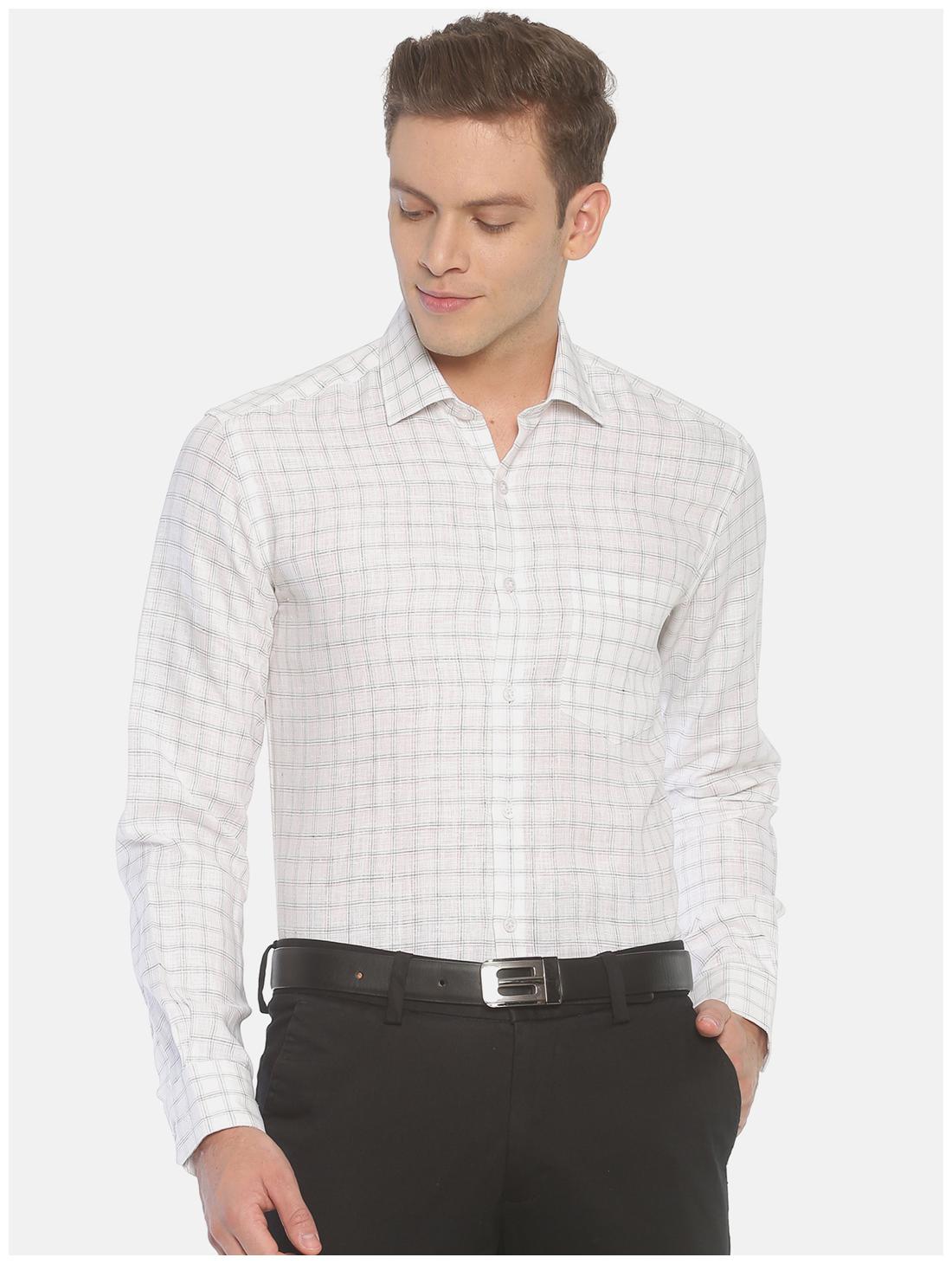 

Linen Club Men Regular fit Formal Shirt - White