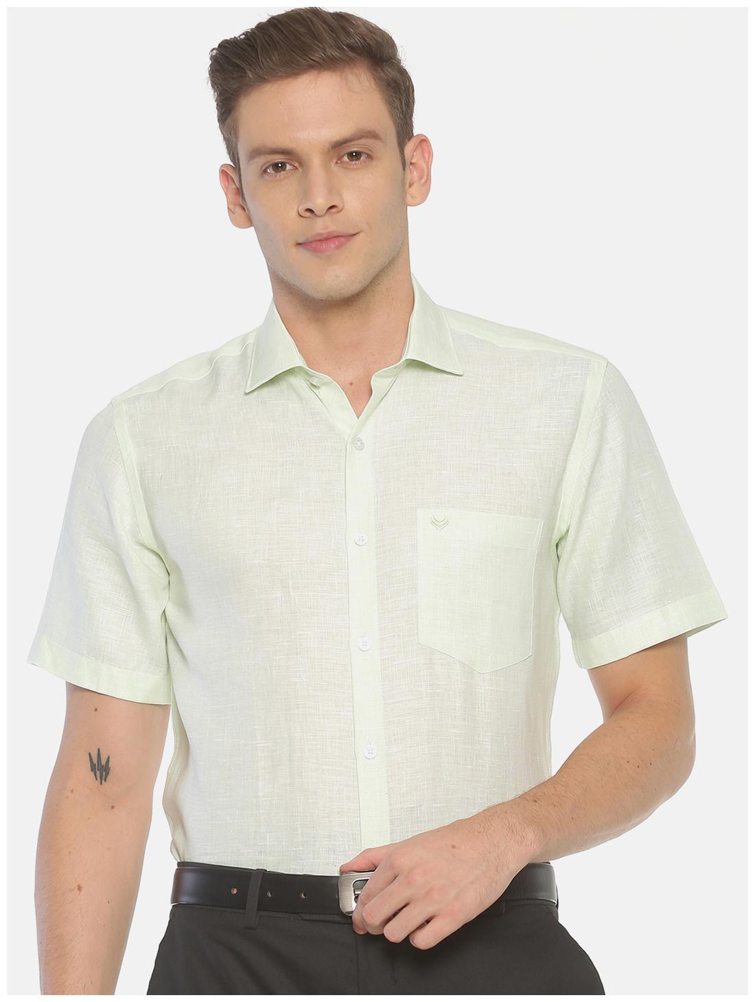 

Linen Club Men Regular fit Formal Shirt - Green