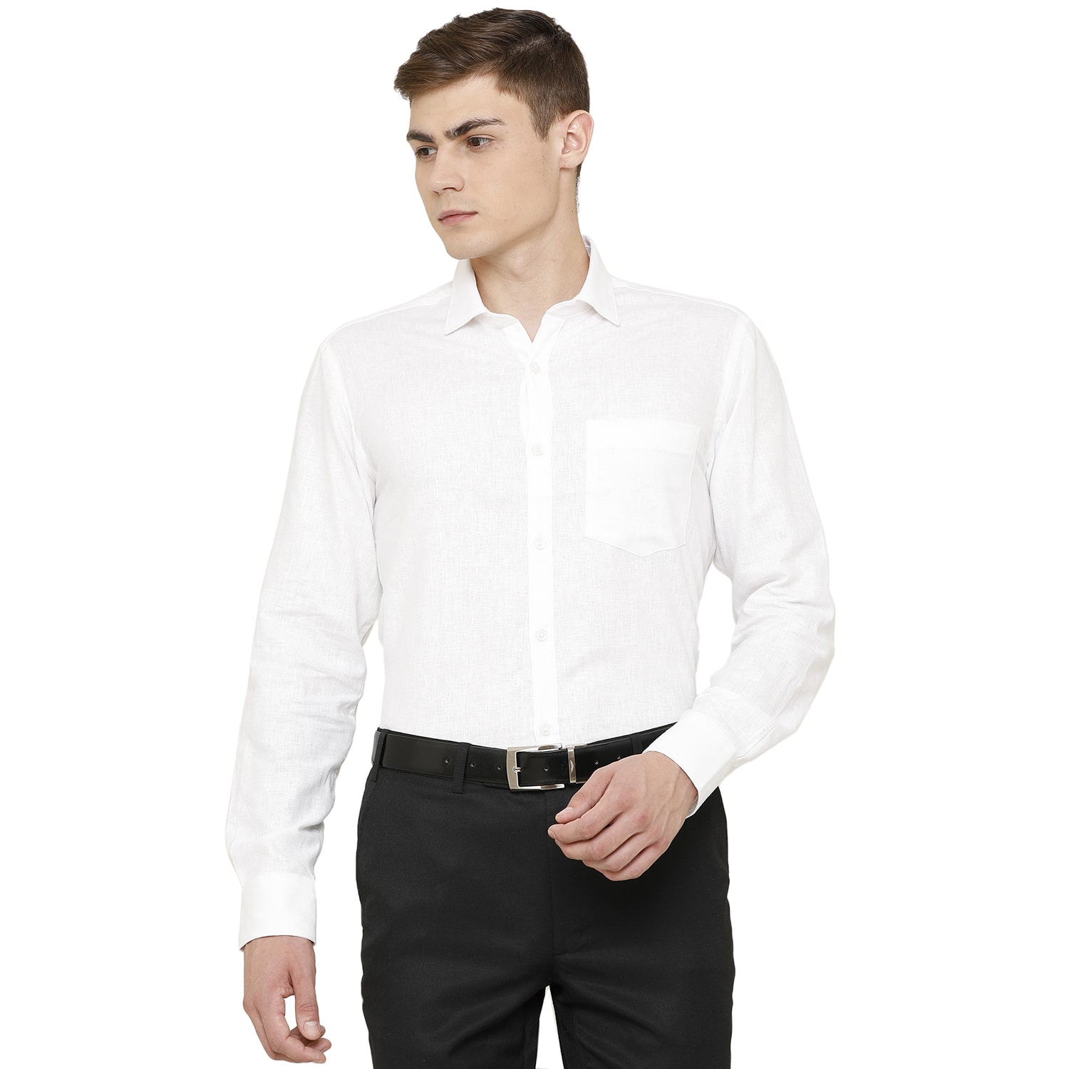 

Linen Club Men Regular fit Formal Shirt - White