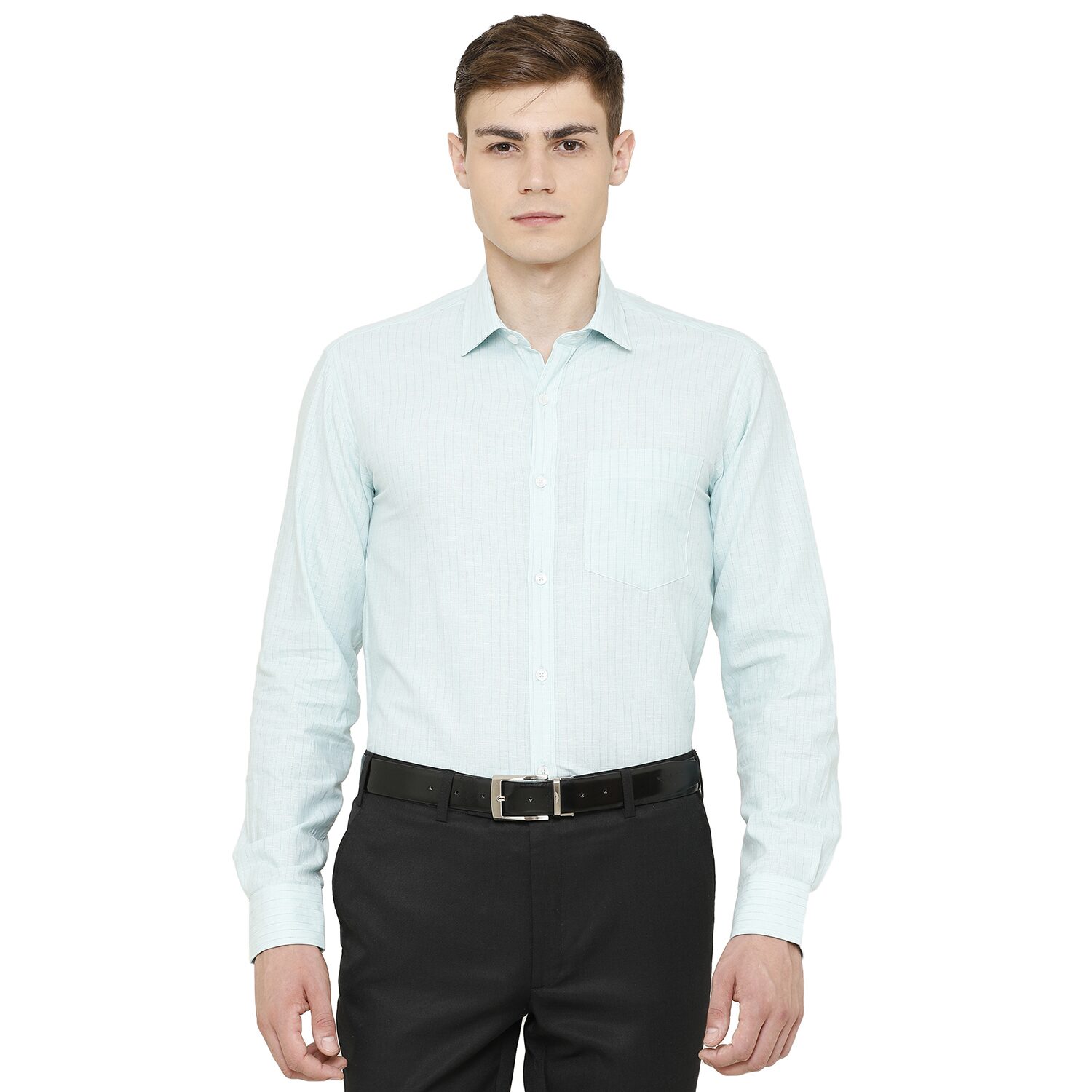 

Linen Club Men Regular fit Formal Shirt - Green