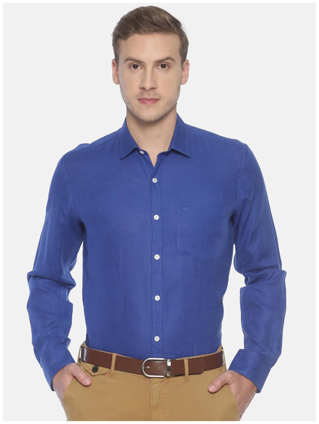 

Linen Club Men Regular fit Formal Shirt - Blue