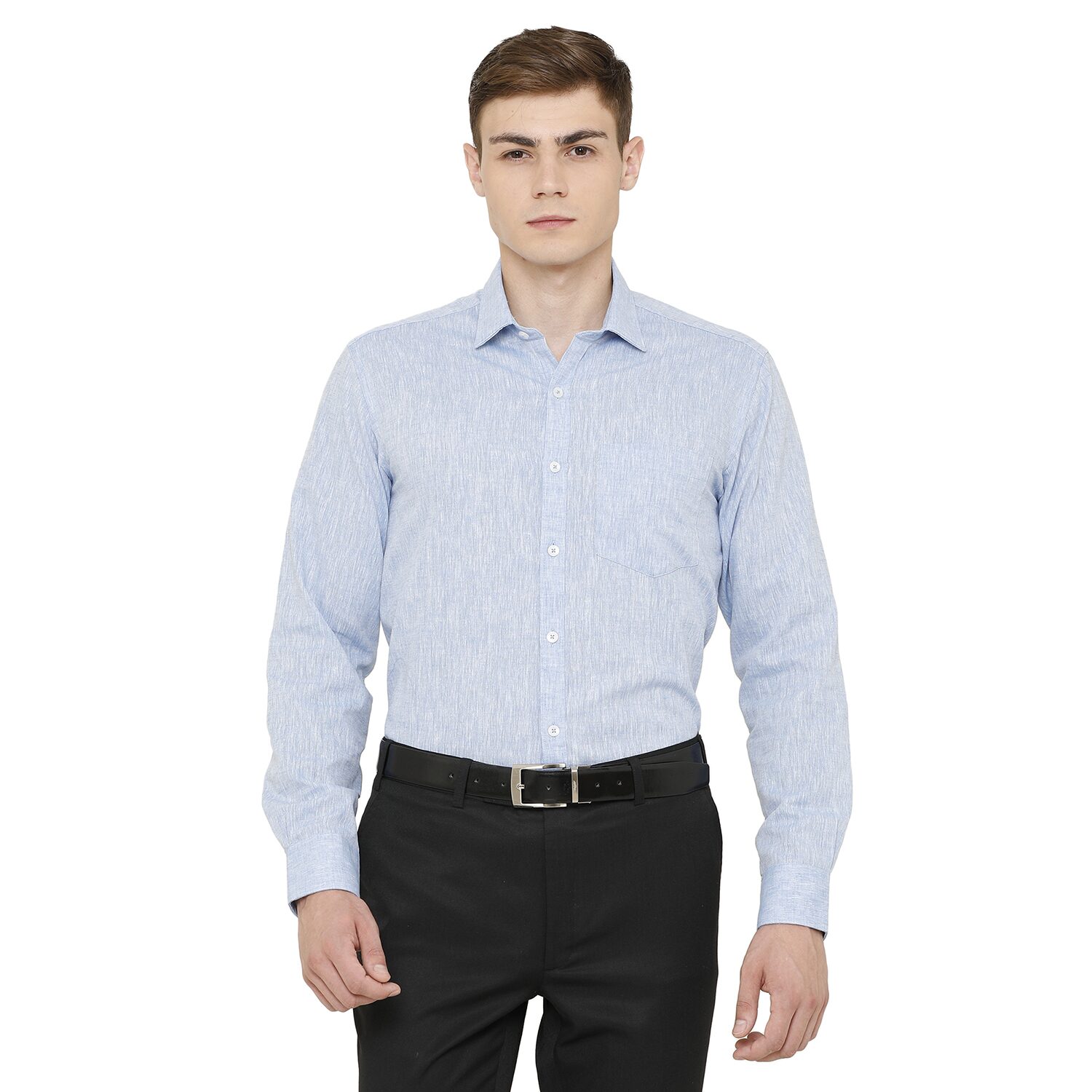 

Linen Club Men Regular fit Formal Shirt - Blue