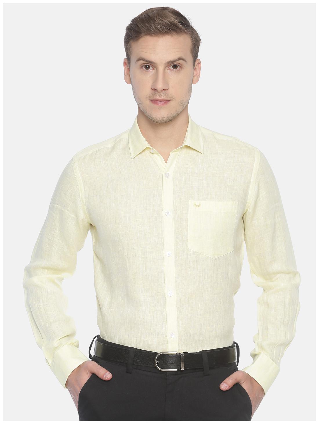 

Linen Club Men Regular fit Formal Shirt - Yellow