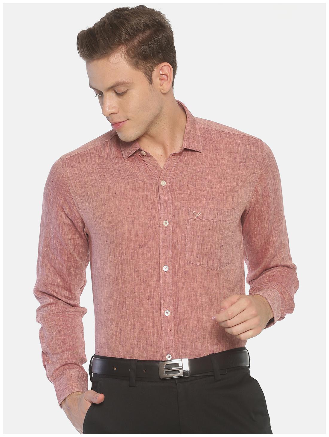 

Linen Club Men Regular fit Formal Shirt - Brown