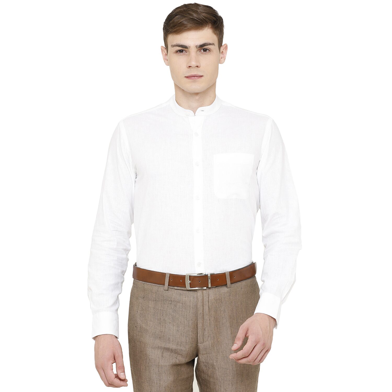 

Linen Club Men Regular fit Formal Shirt - White