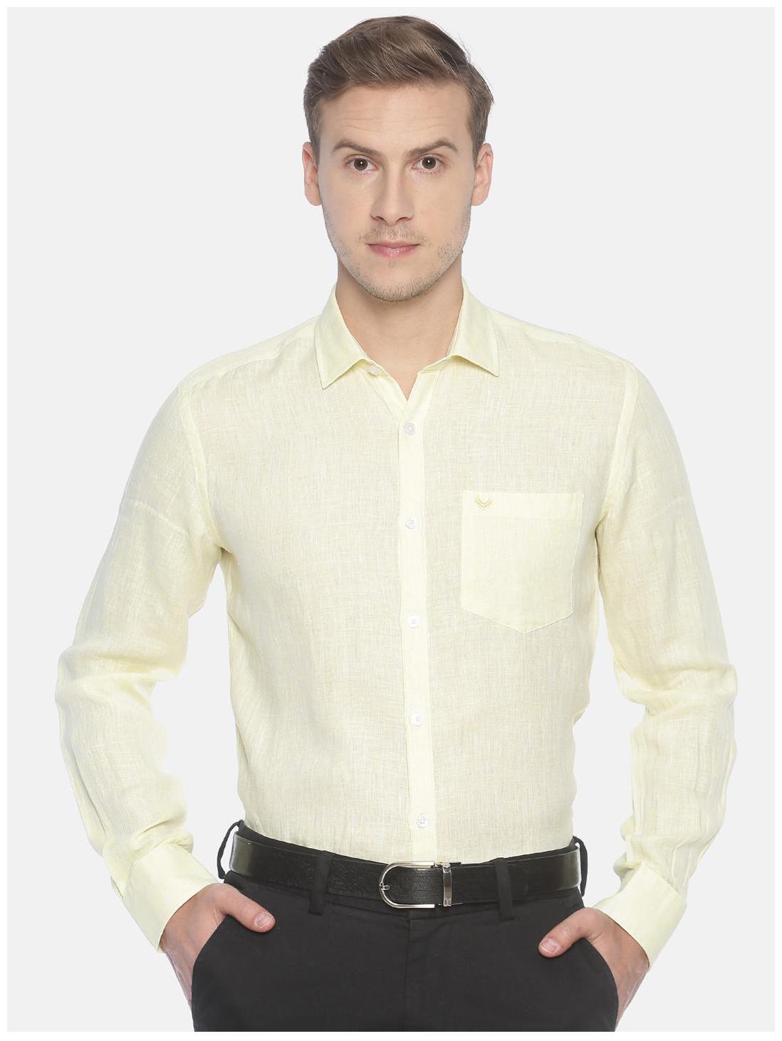 

Linen Club Men Regular fit Formal Shirt - Yellow