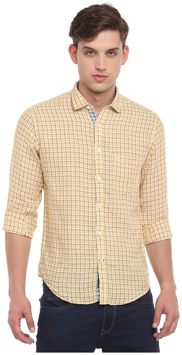

Linen Club Men Multi Checked Regular Fit Casual Shirt