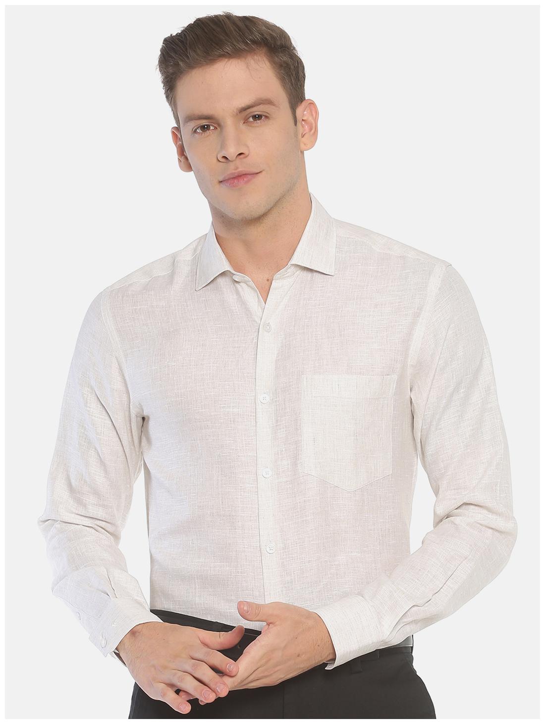 

Linen Club Men Regular fit Formal Shirt - White