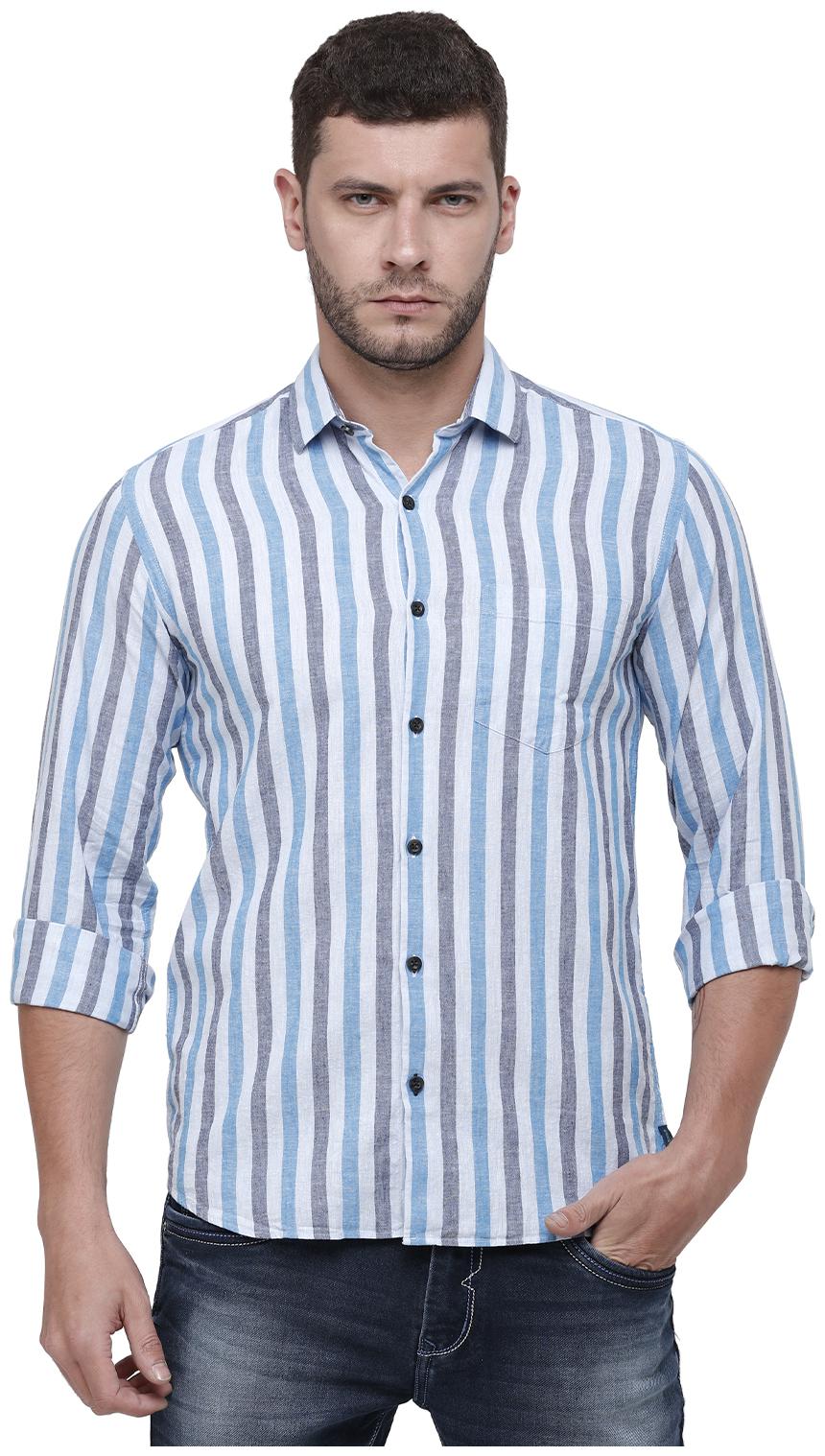 

Linen Club Men Multi Linen Striped Casual Shirt