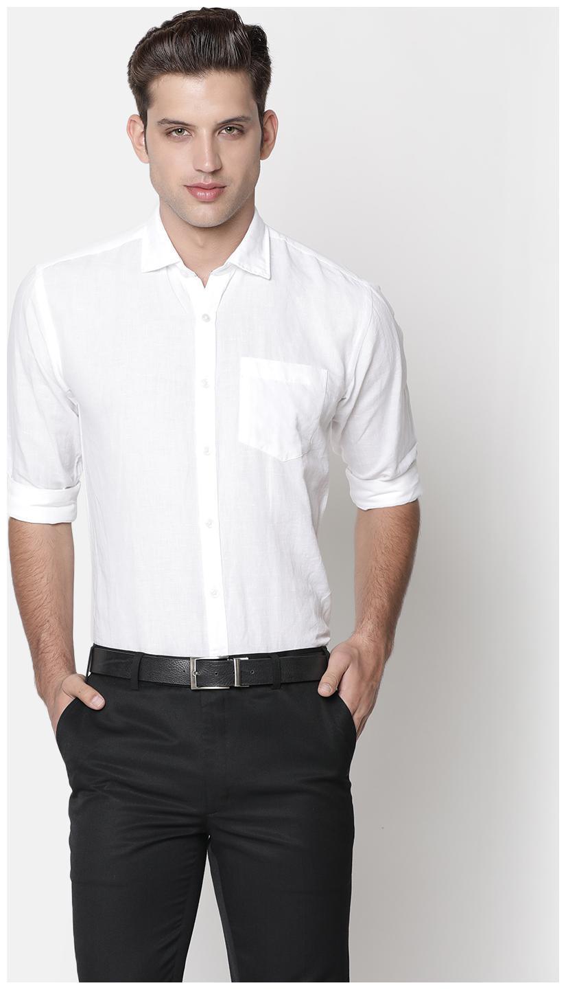 

Linen Club Men Regular fit Formal Shirt - White