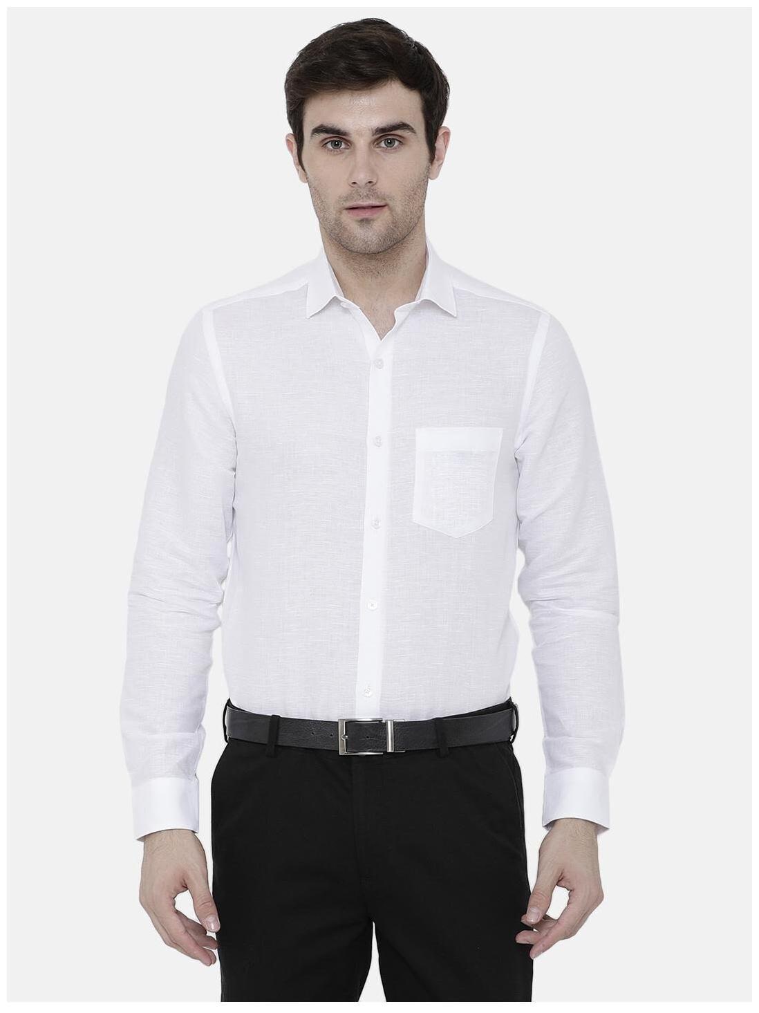 

Linen Club Men Regular fit Formal Shirt - White