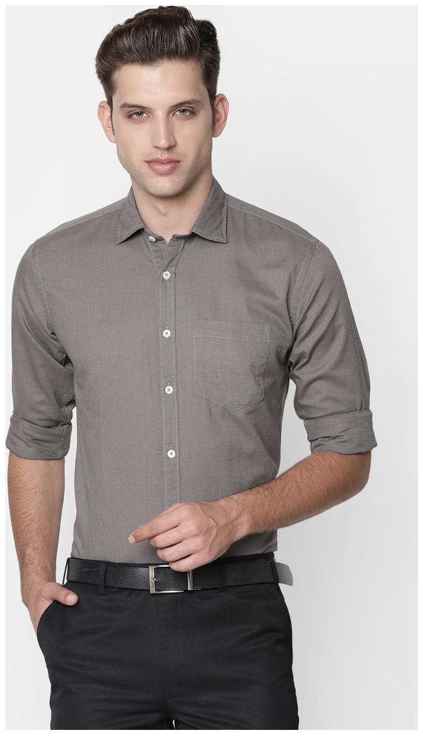 

Linen Club Men Regular fit Formal Shirt - Grey