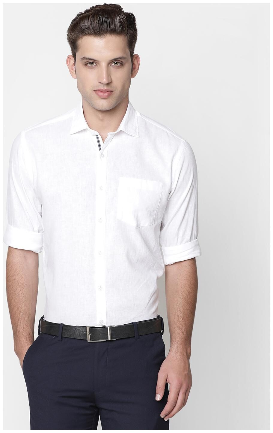 

Linen Club Men Regular fit Formal Shirt - White