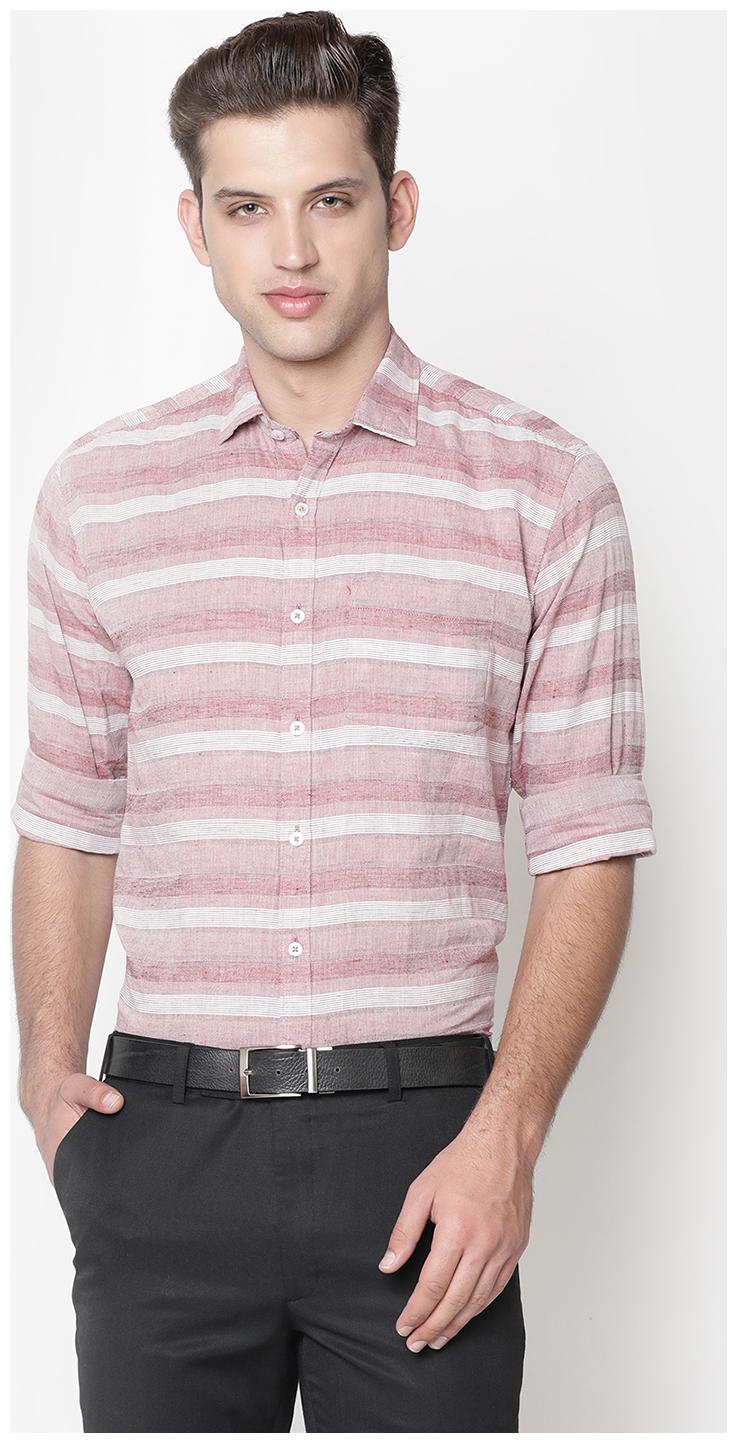 

Linen Club Men Regular fit Formal Shirt - Brown