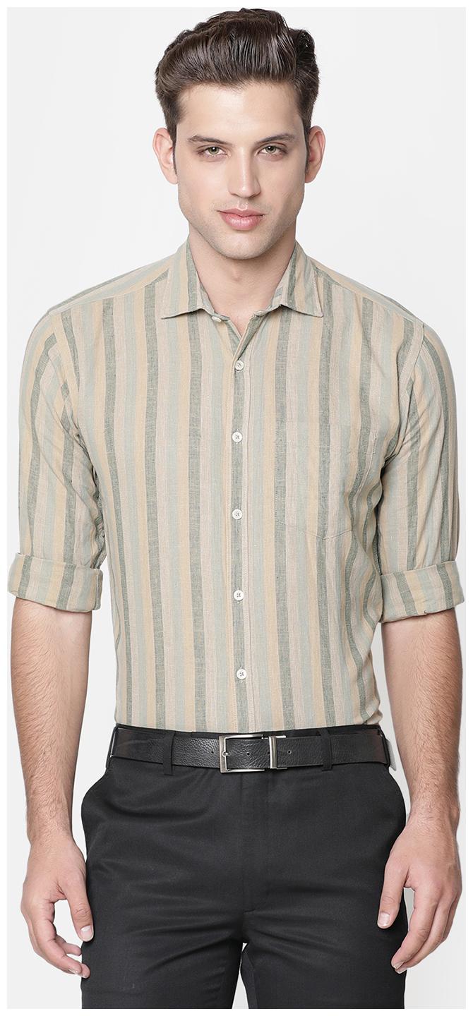 

Linen Club Men Regular fit Formal Shirt - Green