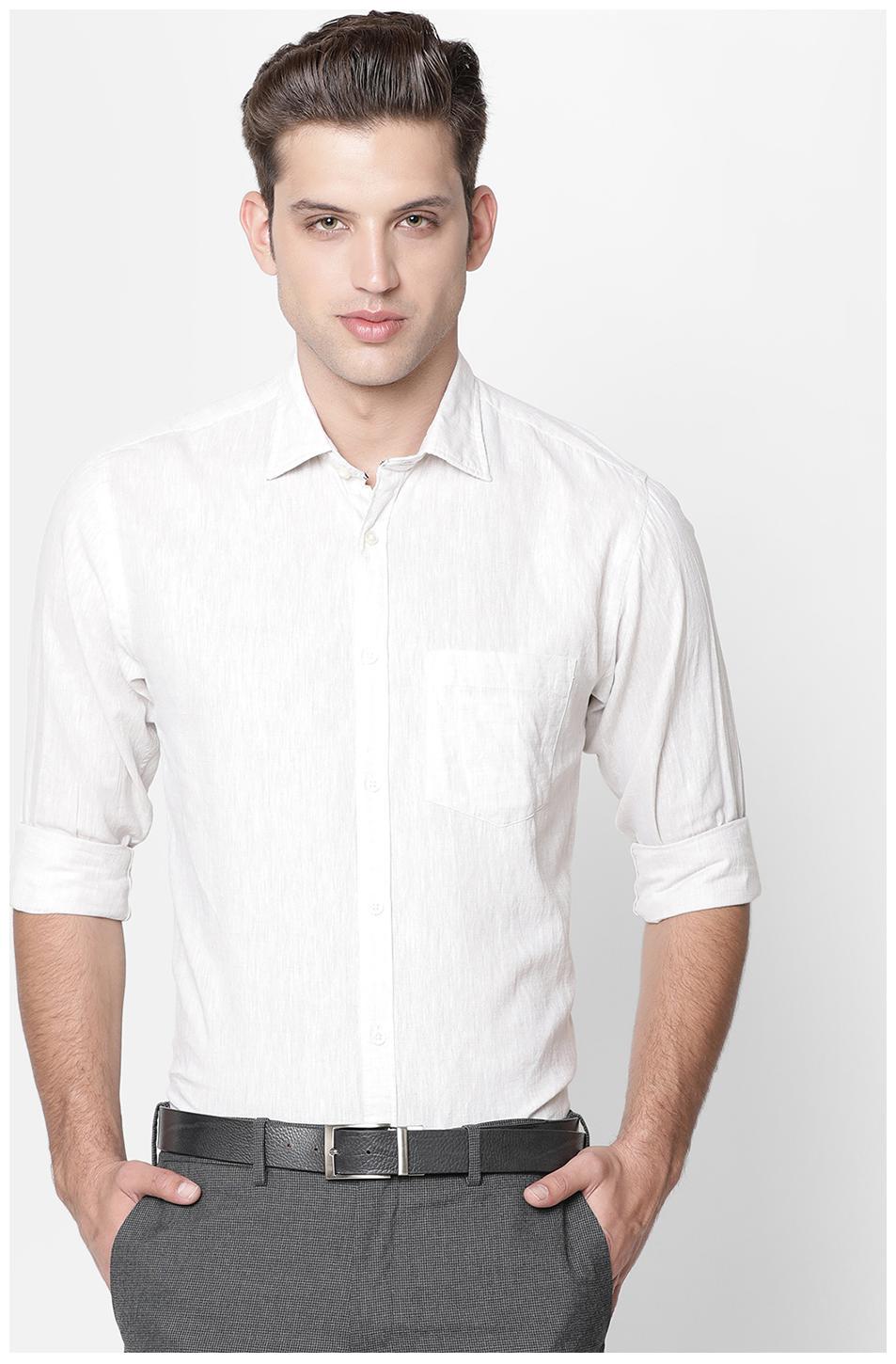 

Linen Club Men Regular fit Formal Shirt - White