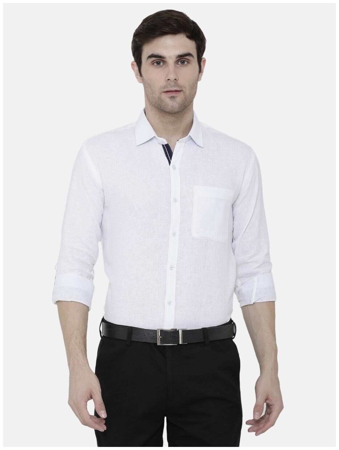 

Linen Club Men Regular fit Formal Shirt - White