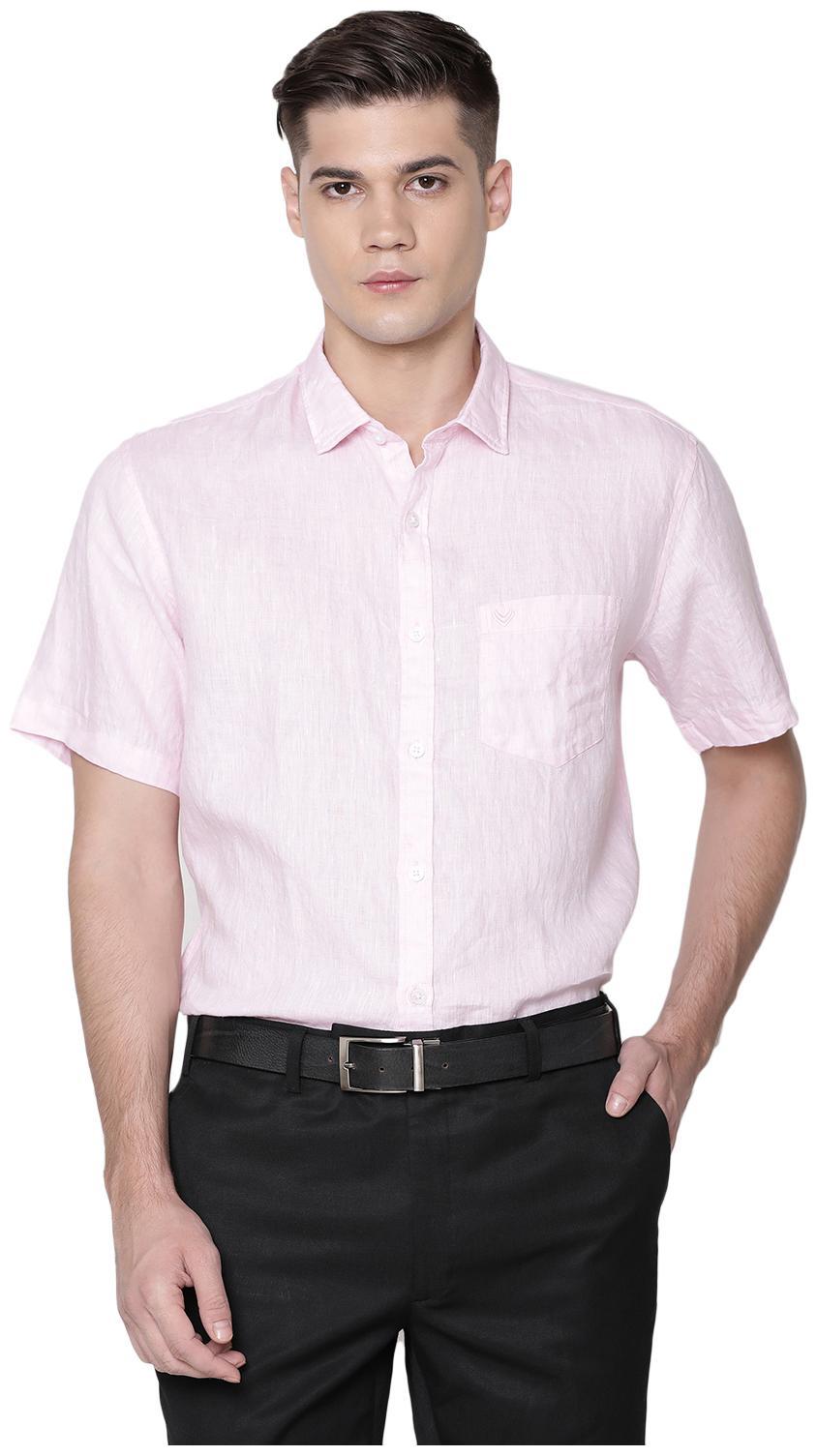 

Linen Club Men Regular fit Formal Shirt - Pink