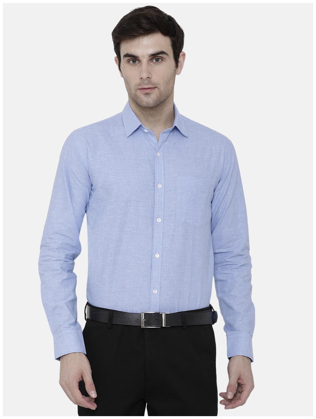 

Linen Club Men Regular fit Formal Shirt - Blue