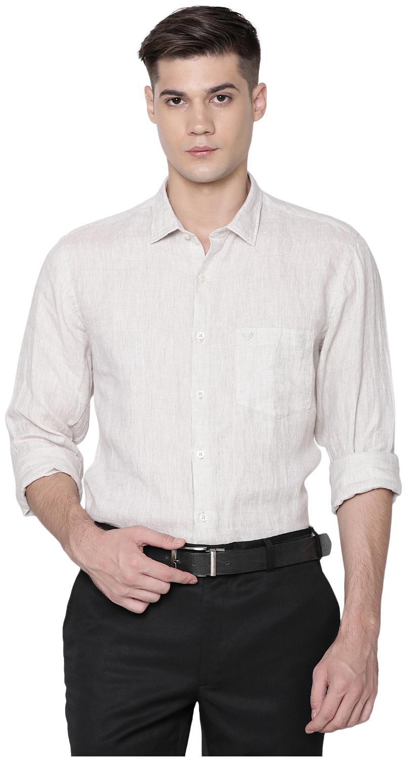 

Linen Club Men Regular fit Formal Shirt - Beige