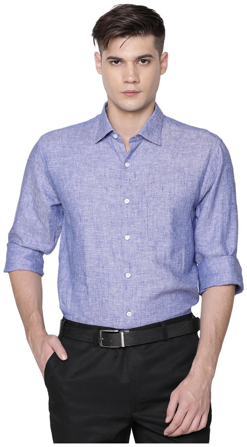 

Linen Club Men Regular fit Formal Shirt - Blue