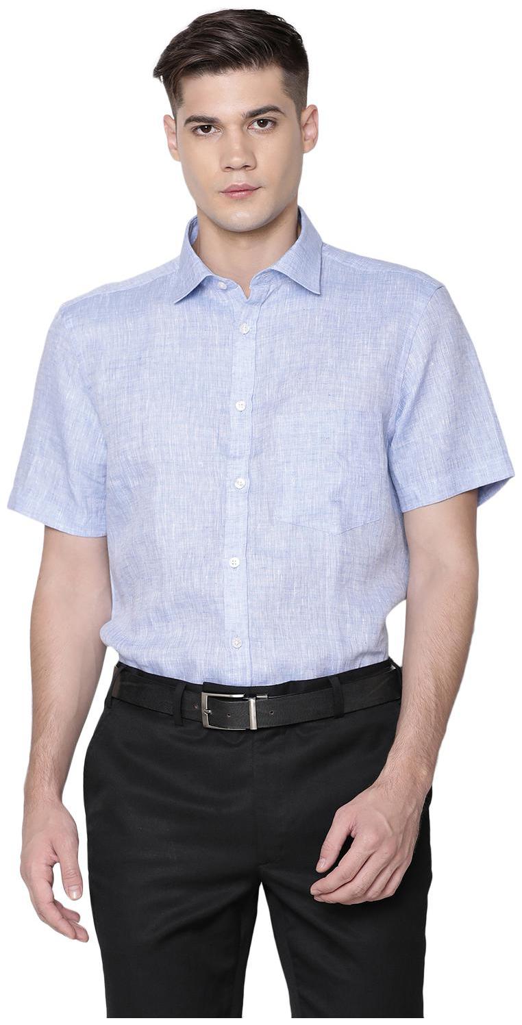 

Linen Club Men Regular fit Formal Shirt - Blue