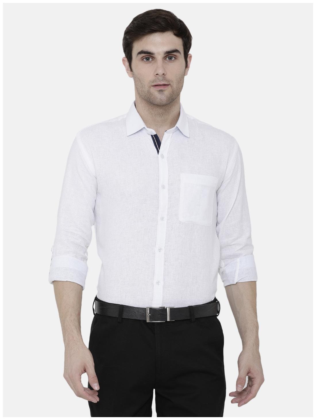 

Linen Club Men Regular fit Formal Shirt - White