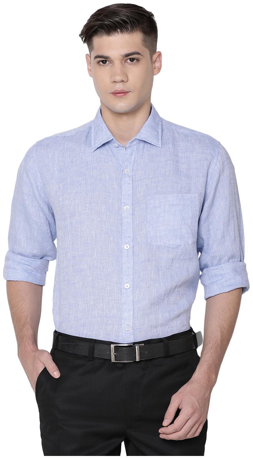 

Linen Club Men Regular fit Formal Shirt - Blue