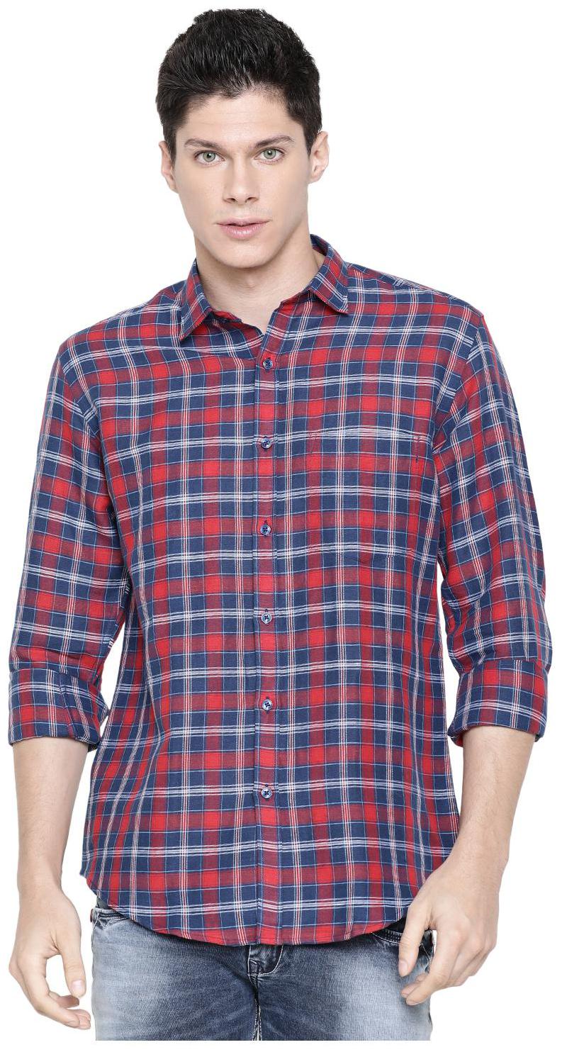 

Linen Club Men Multi Checked Regular Fit Casual Shirt