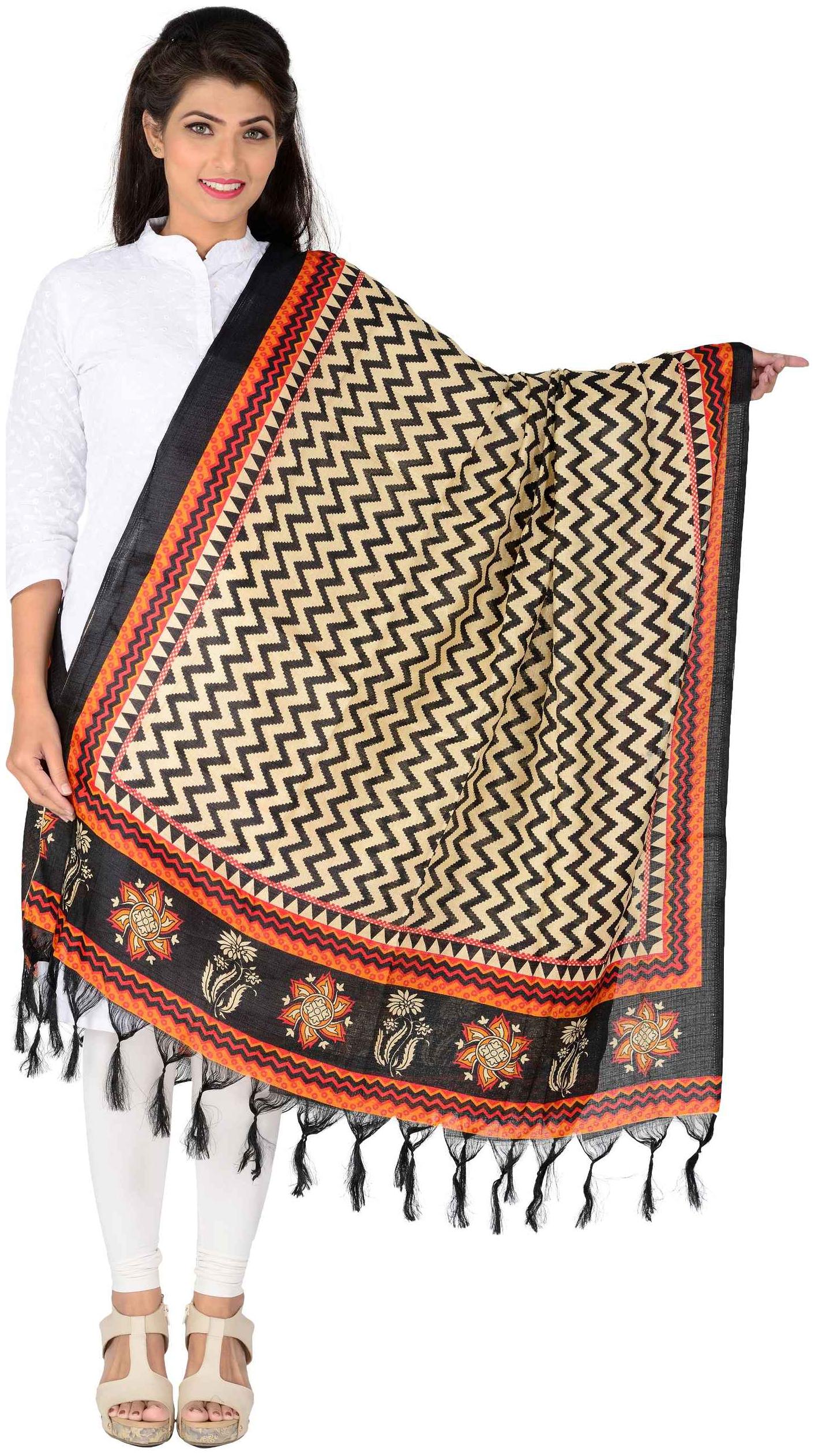 

Lionize Women s Cotton Multicolour Print Dupatta (Multi Colour)