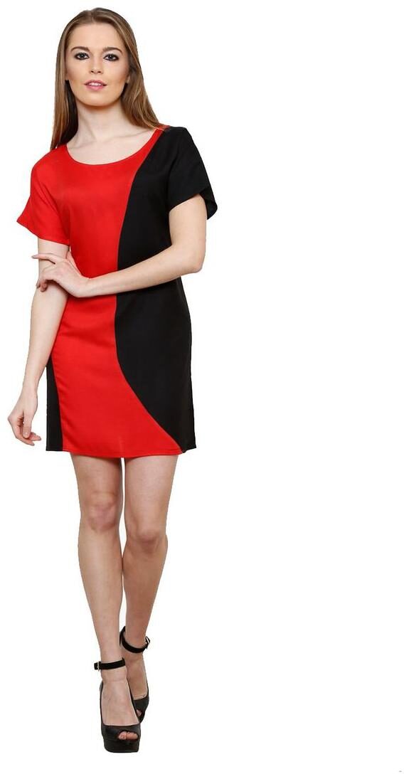 

LIQVID Multi Colorblocked Bodycon dress