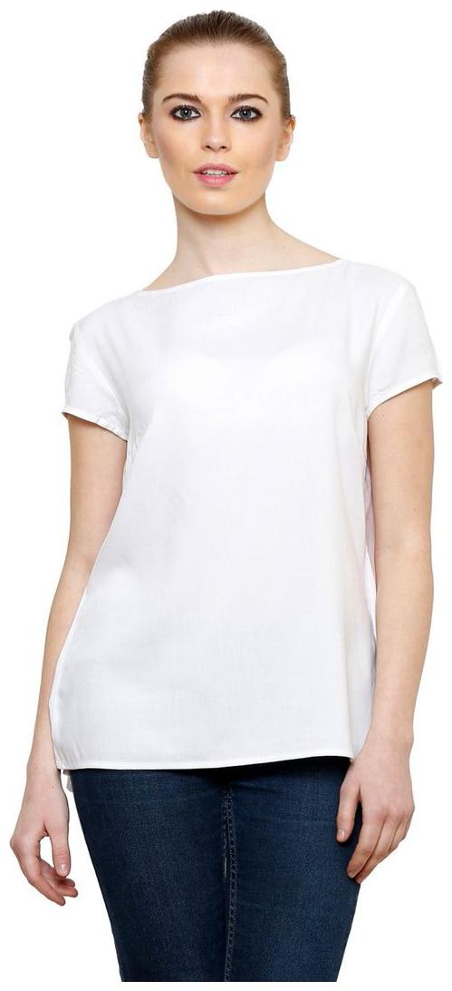 

LIQVID Women Solid Regular top - White