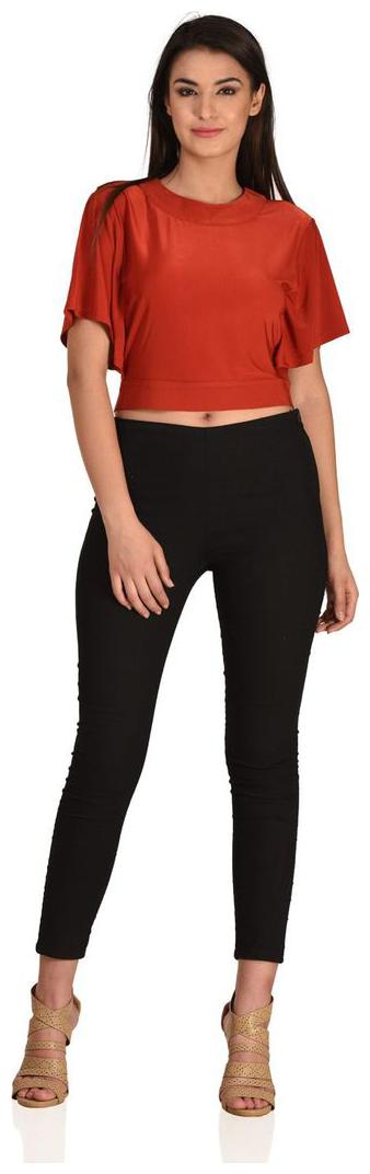 

LIQVID Women Printed A-line top - Red