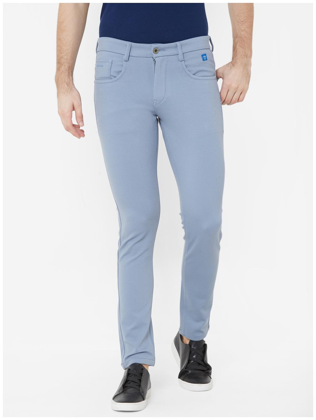 

Livewire Men Blue Solid Slim fit Regular trousers