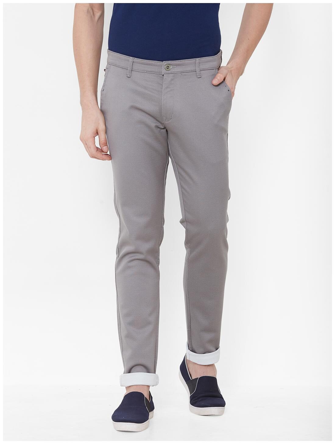 

Livewire Men Blue Solid Slim fit Regular trousers