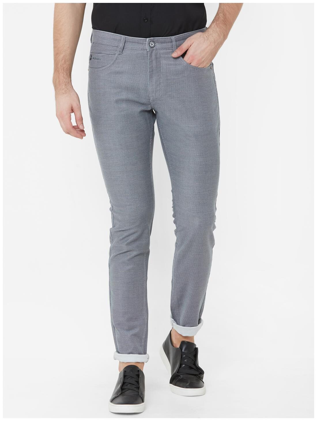 

Livewire Men Blue Solid Slim fit Regular trousers